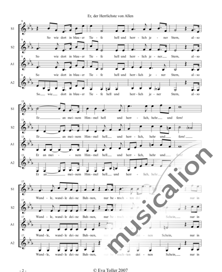 Schumann, Robert: Er, der Herrlichste von Allen - Chor>SSAA:2
