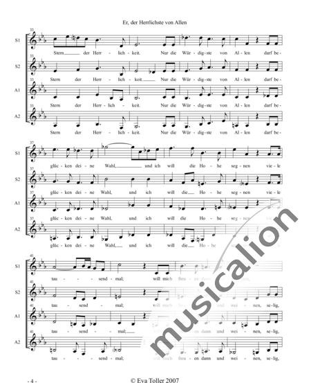 Schumann, Robert: Er, der Herrlichste von Allen - Chor>SSAA:4