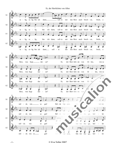 Schumann, Robert: Er, der Herrlichste von Allen - Chor>SSAA:5