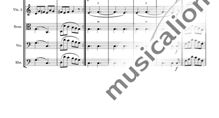 Schumann, Robert: Schnitterliedchen - Violine 2+[Vla+Vc+Kb]:1