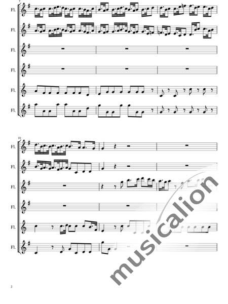 Händel, Georg Friedrich: As steals the morn upon the night - Flöte 6:2