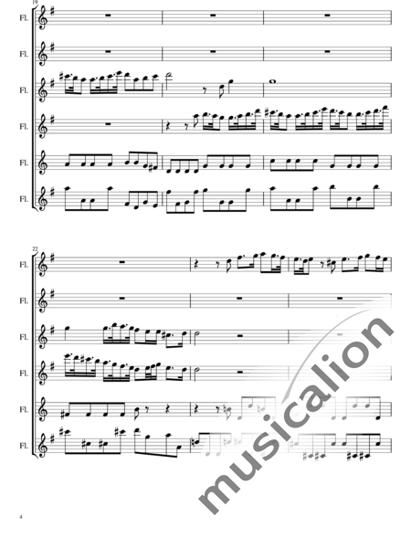 Händel, Georg Friedrich: As steals the morn upon the night - Flöte 6:4