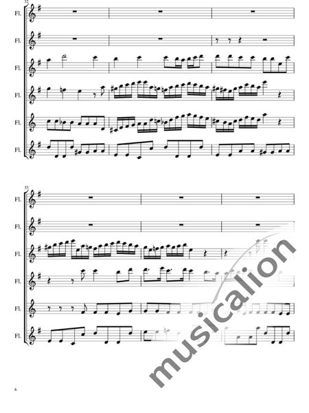 Händel, Georg Friedrich: As steals the morn upon the night - Flöte 6:6