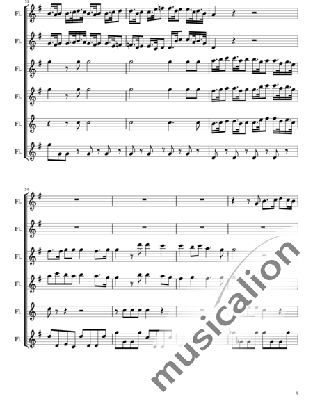 Händel, Georg Friedrich: As steals the morn upon the night - Flöte 6:9