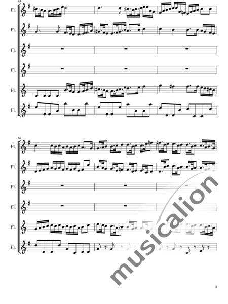Händel, Georg Friedrich: As steals the morn upon the night - Flöte 6:11