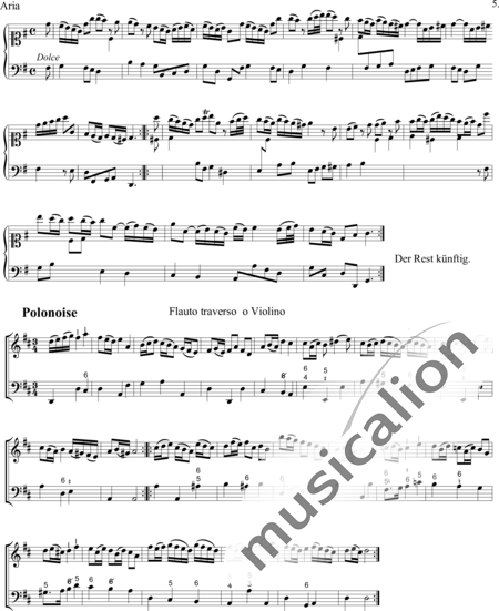 Telemann, Georg Philipp: The Faithful Music Master - 1st Lesson - Solo>sop+Flauta+Ob+Vl+[Cem+BC]:5