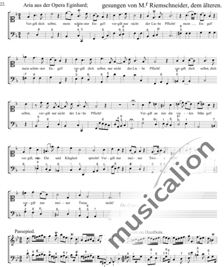 Telemann, Georg Philipp: The Faithful Music Master - 6th Lesson - Solo>sop+Violoncello+Flute+Ob+Vln+Tpt+[Hpc+Cnt]:2
