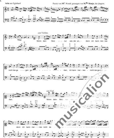 Telemann, Georg Philipp: Der getreue Music-Meister - 2. Lection - Solo>Sop+Flöte+Vl+[Cem+BC]:2