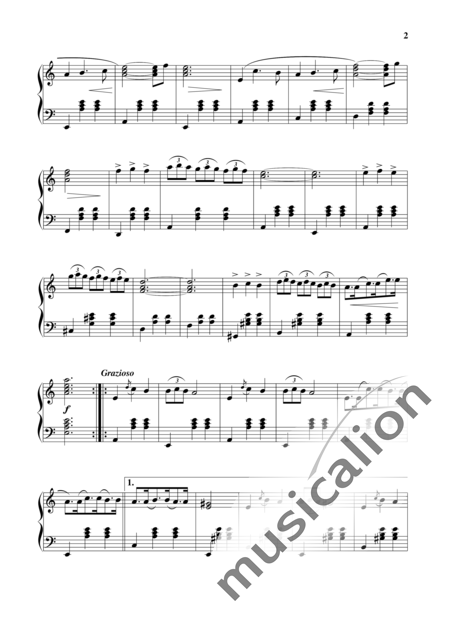 Burgos Muñoz, Roberto: Vals en La m - Piano:2
