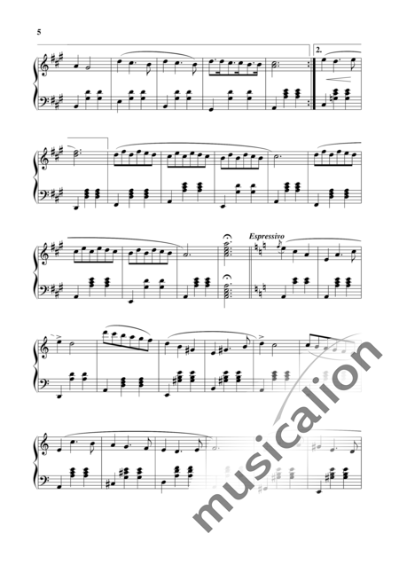Burgos Muñoz, Roberto: Vals en La m - Piano:5