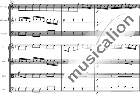 Händel, Georg Friedrich: Concerto grosso in D Minor, 4th mvt Allegro - Violin 2+Viola+Cnt+[Vln2+Vlc]:14