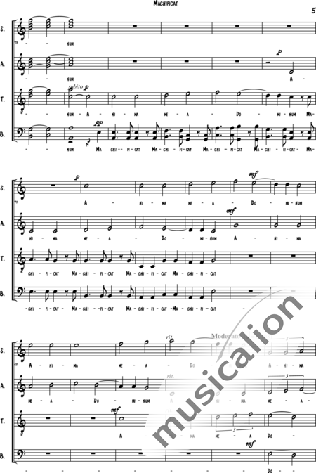 Schäfer, Martina: Magnificat - 1st movement - Solo>sop+Choir>SSAATTBB:5