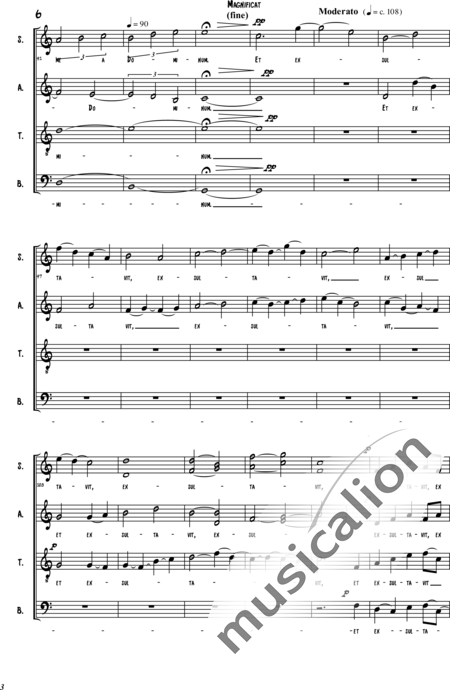 Schäfer, Martina: Magnificat - 1st movement - Solo>sop+Choir>SSAATTBB:6