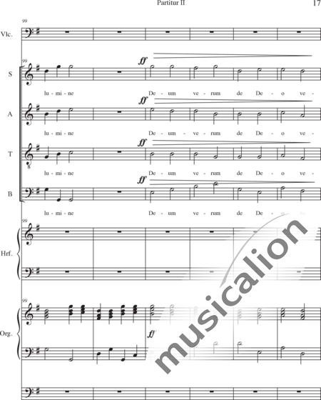 Schäfer, Martina: Missa historica, Credo- 1.Teil - Solo>Sop/Alt/Ten/Bass+Chor>SATB+Vc+Hf+OrgmP:17