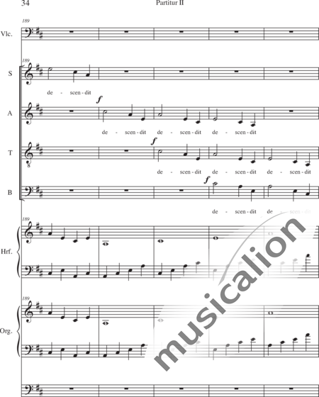 Schäfer, Martina: Missa historica, Credo- 1.Teil - Solo>Sop/Alt/Ten/Bass+Chor>SATB+Vc+Hf+OrgmP:34