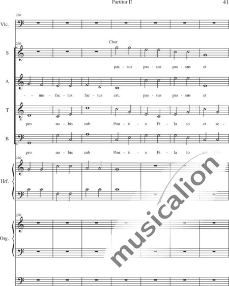 Schäfer, Martina: Missa historica, Credo- 1.Teil - Solo>Sop/Alt/Ten/Bass+Chor>SATB+Vc+Hf+OrgmP:41