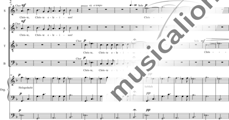 Schäfer, Martina: Einfache Messe (Missa uzvillae humilis) - Kyrie - Solo>Sop/Alt/Ten/Bass+Chor>SATB+OrgmP:1
