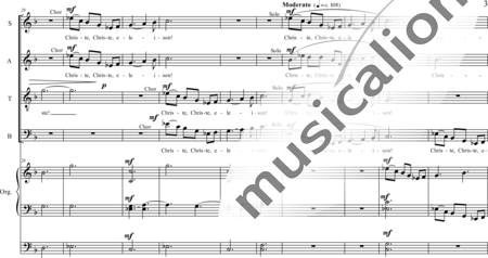 Schäfer, Martina: Einfache Messe (Missa uzvillae humilis) - Kyrie - Solo>Sop/Alt/Ten/Bass+Chor>SATB+OrgmP:2