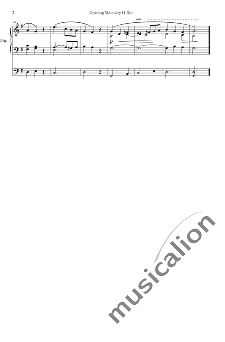 Simper, Caleb: Opening Voluntary G-Dur - Orgel:2