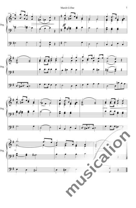 Simper, Caleb: March G-Dur - Orgel>mPed:7