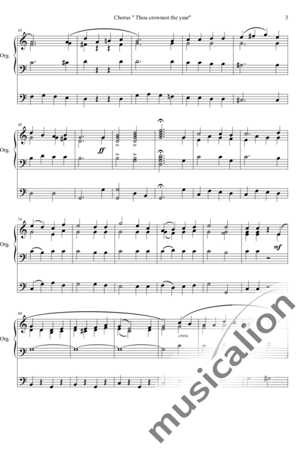 Simper, Caleb: Chorus Thou crownest ther year - Orgel:3
