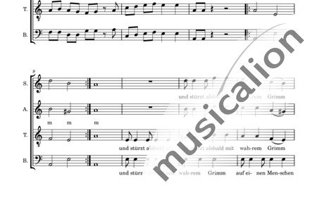 Rüb, Otto: Der Schnupfen - Chor>SATB:1