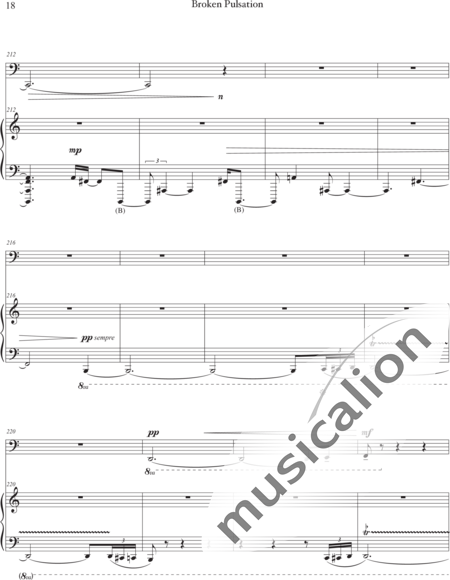 Lo, Yi-Ning: ​Broken Pulsation - Klavier+Tuba:18