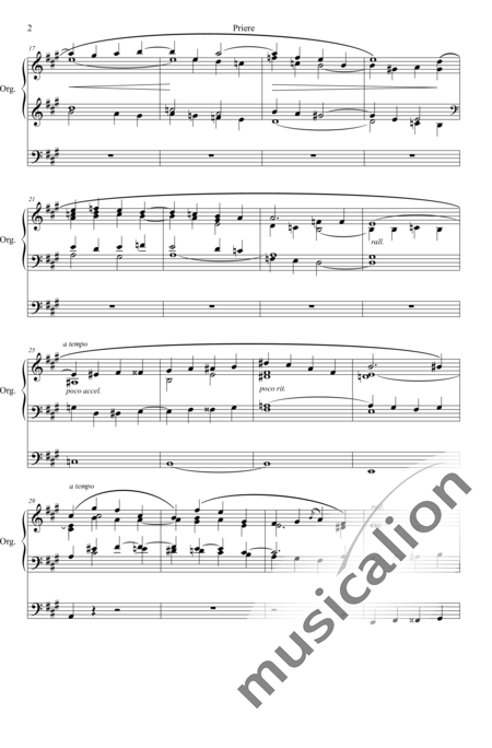 Steane, Bruce: Priere A-major - Órgano>cPed:2