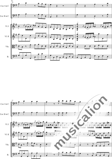 d'Agnesi, Maria Teresa: Ouverteur - Violín 2+Cr2+[Vla+Cb]:6