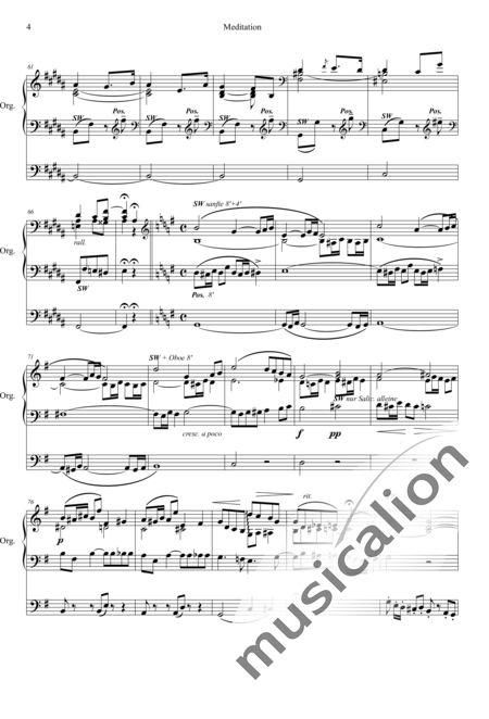 Lemaigre, Edmond: Meditation G-Dur - Orgel>mPed:4
