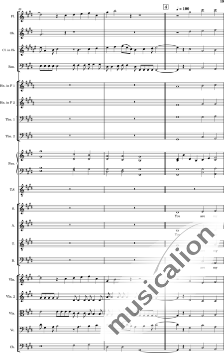 Ellison, William: Psalm 44 - Solo>Ten+Chor>SATB+Klarinette B+Fagott C+[Vl2]+[HnF2]+Kl+[Ob]+[Vla+Vc+Kb]+[Pos]+[Fl]:19
