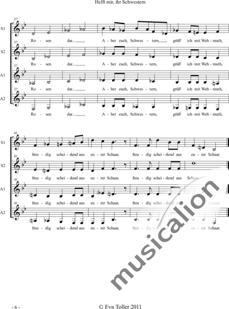 Schumann, Robert: Helft mir, ihr Schwestern - Chor>SSAA:6