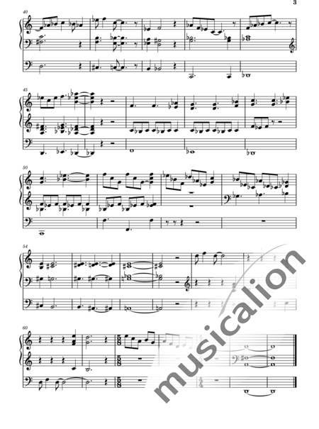Rosenthal, Robert: Petite Suite Métropolitaine, 1. Teil: Entrée: Saint-Germain des Six - Orgel>mPed:3