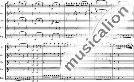 Mozart, Wolfgang Amadeus: Ouvertüre - Flöte+[Ob+Klar+Fg]+Hn:3