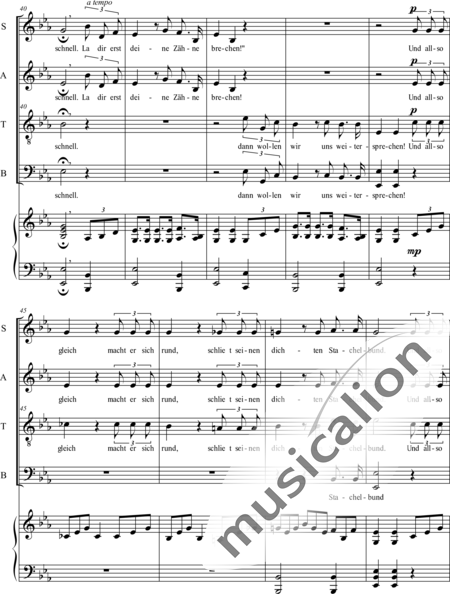 Hanauska, Franz: Bewaffneter Friede - Chor>SATB+Klavier:5