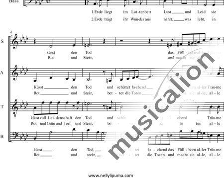 LiPuma, Nelly: Die Erde - Chor>SATB:1