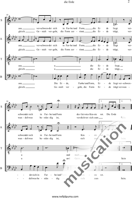 LiPuma, Nelly: Die Erde - Chor>SATB:2
