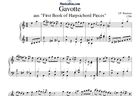 Rameau, Jean Philippe: Gavotte - Klavier:0
