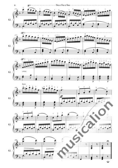 Czerny, Carl: Tic e Tic e Toc mio bel moretto - Klavier:6