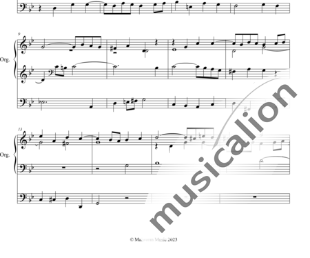 Merkel, Gustav: Fughette g-moll - Orgel>mPed:1