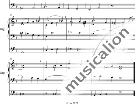 Kündig, Felix: Seliger Friede (3) - Orgel>mPed:1