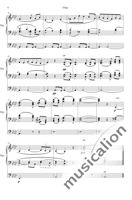 Parry, C.Hubert H.: Elegy - Orgel>mPed:4