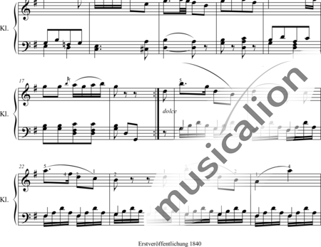 Czerny, Carl: Theme de Mozart - Klavier:1