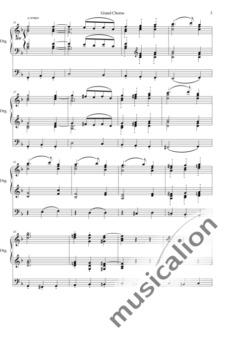 Lemaigre, Edmond: Grand Chorus F-Dur - Orgel>mPed:3