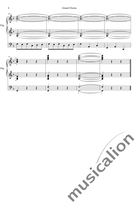 Lemaigre, Edmond: Grand Chorus F-Dur - Orgel>mPed:4