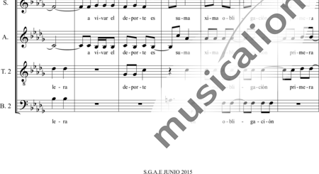 Dominguez Arcos, Alicia: Hymne: Real club nautico la línea (SATB) - Choir>SATB:1