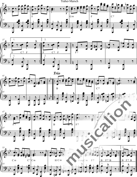 Doswald, Josef: Traber-Marsch - Klavier:2