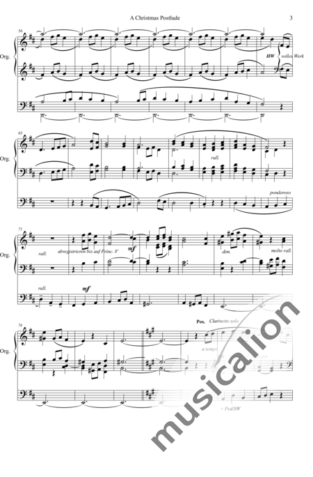 Grace, Harvey: Christmas Postlude - Orgel>mPed:3
