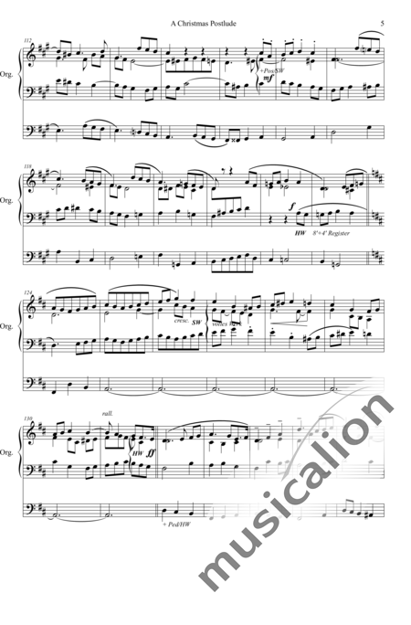 Grace, Harvey: Christmas Postlude - Orgel>mPed:5