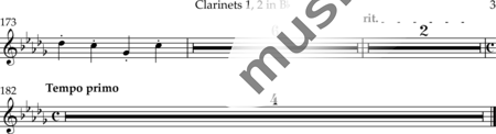 Drewes, Michael: קול צועק במדבר (Una voz clama en el desierto) - Violín 2+[Ob2+Clar2+Fg2]+[Cr2+Trp2]+[Fl2]+[Vla+Vc+Cb]+Tp:20